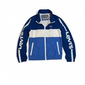 Levi's Navy and White Zip-Up Jacket